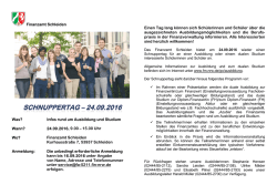 Infos rund um Ausbildung und Studium Wann?