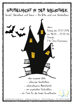 Gruselnacht in der Bibliothek