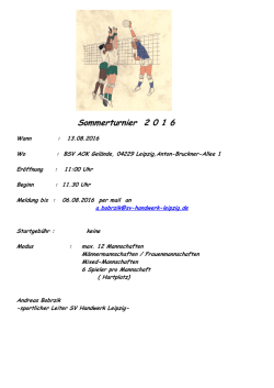 Info-Blatt: Skatturnier 2016