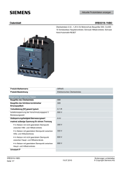 Datenblatt 3RB3016-1NB0 - Siemens Industry Online Support