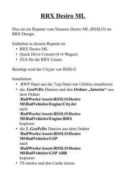 RRX Desiro ML - Rail