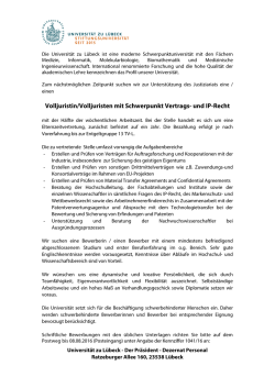 In der Zentralen Universit&auml;tsverwaltung der Universit&auml;t zu L&uuml;beck ist