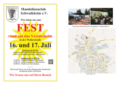 Fest rund um das Vereinsheim - Schwaikheim