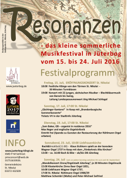 Musikfestival "Resonanzen"