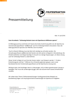 Pressemitteilung