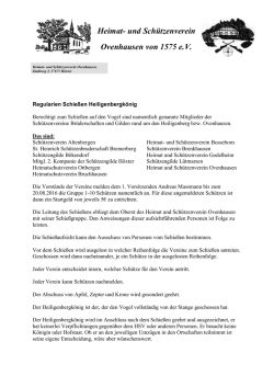 Heimat- und Sch&uuml;tzenverein Ovenhausen von 1575 e.V.