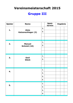 Gruppe III Herren