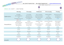Italienische Woche! - Kindercatering