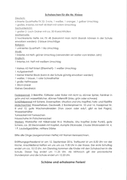 Einkaufsliste 4a - VS