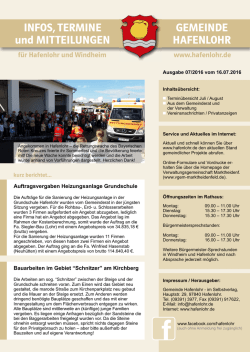 Juli 2016 - Hafenlohr