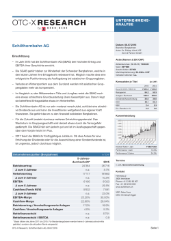 Studie Schilthornbahn AG - OTC