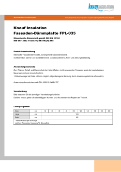 Fassaden-Dämmplatte FPL-035PDF