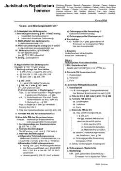 Gliederung - Juristisches Repetitorium Hemmer