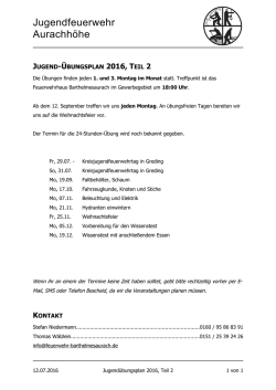 Jugend - Feuerwehr Aurachh&ouml;he