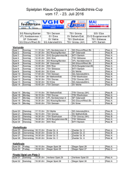 Den Spielplan zum gibts hier