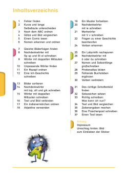 Inhaltsverzeichnis