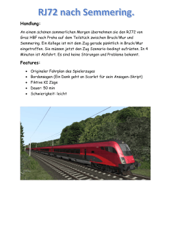 ReadMe für RJ72 nach Semmering - Rail
