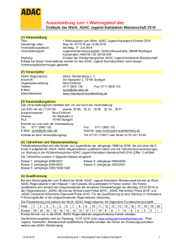 Ausschreibung 1. Wertungslauf in Riedlingen