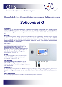 Softcontrol Q - OFS Online Fluid Sensoric GmbH