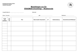 Modulbogen - Institut f&uuml;r Philosophie