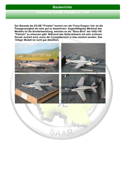 Bauberichte Grumman EA-6B Prowler in 1:144