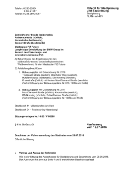 Neufassung vom 12.07.2016 Referat für - München