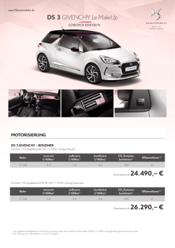 DS 3 GIVENCHY Le MakeUp