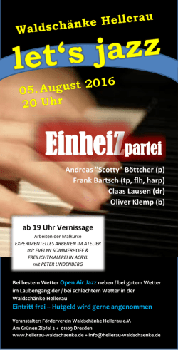EinheiZpartei - F&ouml;rderverein Waldsch&auml;nke Hellerau eV