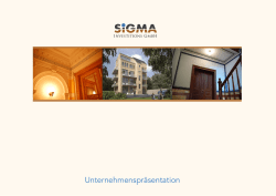 Unternehmensprofil - SIGMA Investitions GmbH