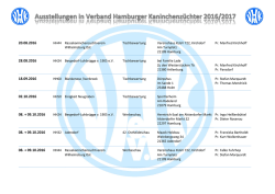 HH44 Rassekaninchenzuchtverein Tischbewertung Vereinshaus