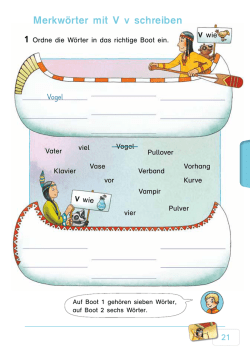 Merkwörter mit V v schreiben 1