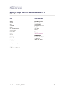 Betreuer/-in SRK oder Assistent/-in Gesundheit und