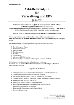 Verwaltung und EDV
