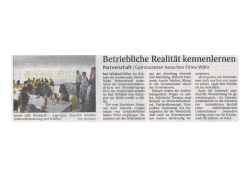 Page 1 Schule tr ifft Wirtschaft – angeregtes Unternehmensleitung