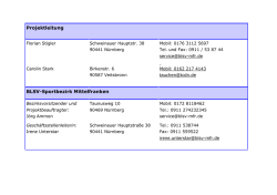 Projektleitung BLSV-Sportbezirk Mittelfranken