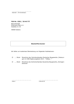 Informationsdienst Landesverband Bauindustrie Rheinland