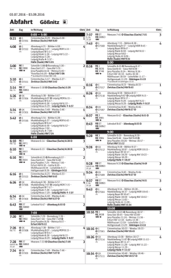 Gößnitz / Abfahrt / gültig 03.07. bis 03.09.16
