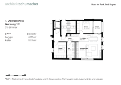 BWF* 84.10 m² Loggia 6.02 m² Keller 9.19 m² 3½