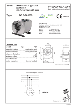 Type: DS 9-001/D5 - Fischbach GmbH Lüftungstechnik und