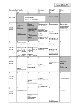 Terminplan 2016/17 - Gesamtschule Wulfen