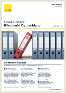 Marktüberblick Büromarkt Deutschland - Kon-ii