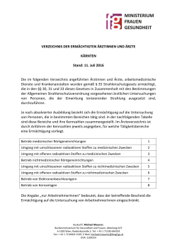 Kärnten (PDF 239 KB) - Bundesministerium für Gesundheit