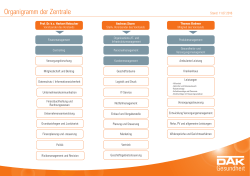 Organigramm der Zentrale