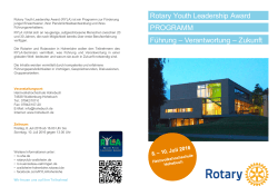 Einladung RYLA 2016 - Rotaract Club Crailsheim