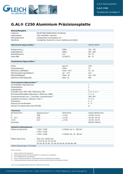 G.AL&reg; C250 - GLEICH Aluminium