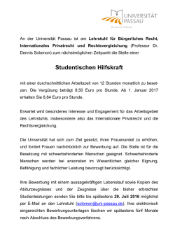 Lehrstuhl für Bürgerliches Recht, Internationales Privatrecht und