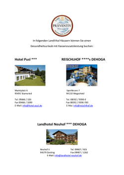 Hotel Pusl *** REISCHLHOF ****s DEHOGA Landhotel Neuhof