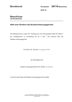BR 367/16(B) Beschlussdrucksache (PDF, 73KB, nicht