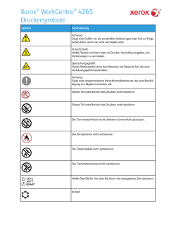 Druckersymbole - Xerox Support and Drivers