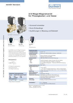 2/2-Wege-Magnetventil für Flüssigkeiten und Gase